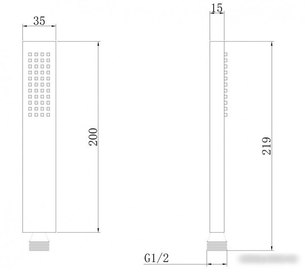 Душевая лейка Abber AF0050G (золото матовое)