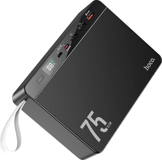 Внешний аккумулятор Hoco J94 Overlord 75000mAh (черный)