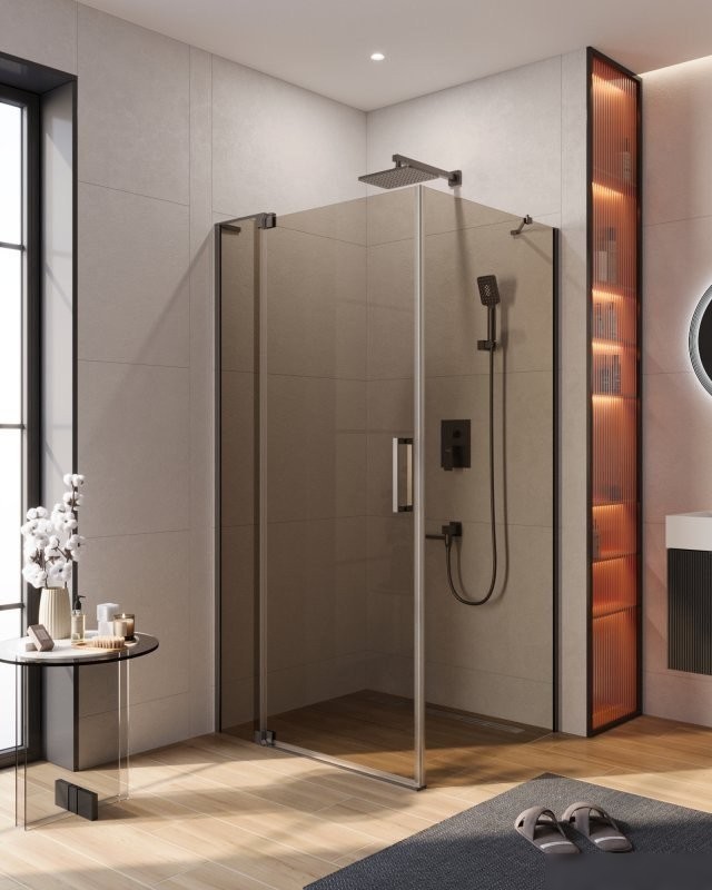 Душевой уголок Cezares SLIDER-AH-1-80-80/90-BR-GM