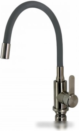Кухонная мойка БелЭворс Mila L + смеситель W74004-9 + дозатор L405-1 (серый/сатин)