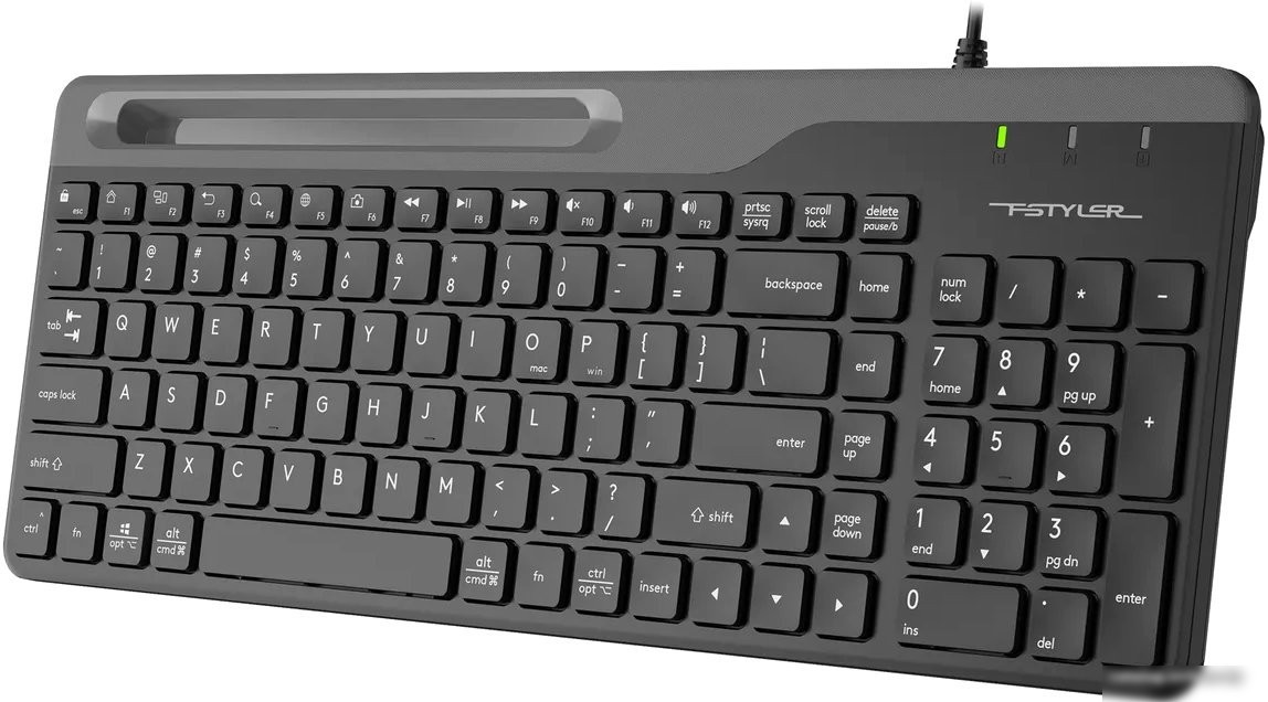 Клавиатура A4Tech Fstyler FK25 (черный/серый)