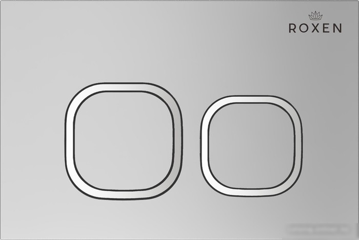 Унитаз подвесной Roxen Porto One Rimless 6 в 1 StounFix Slim 551921 (кнопка: хром)