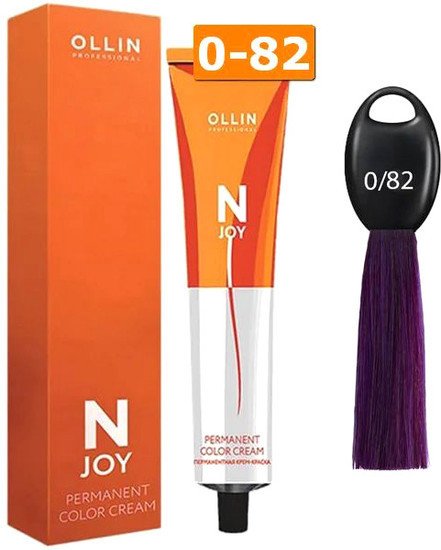 Крем-краска Ollin Professional N-Joy Color Cream 0/82 сине-фиолетовый 100 мл