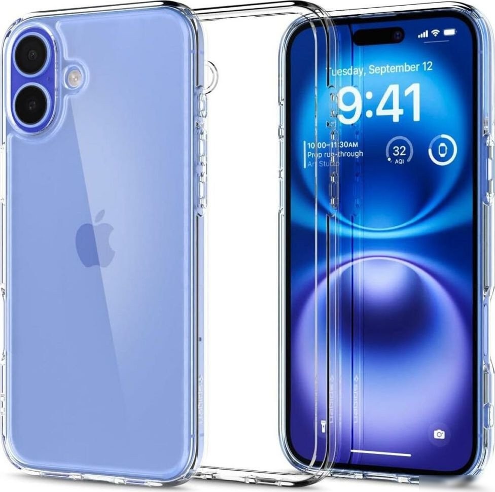 Чехол для телефона Spigen Ultra Hybrid для iPhone 16 Plus Crystal Clear