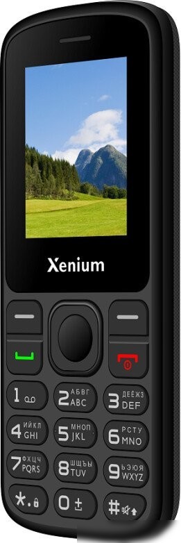 Кнопочный телефон Xenium X160 (черный)