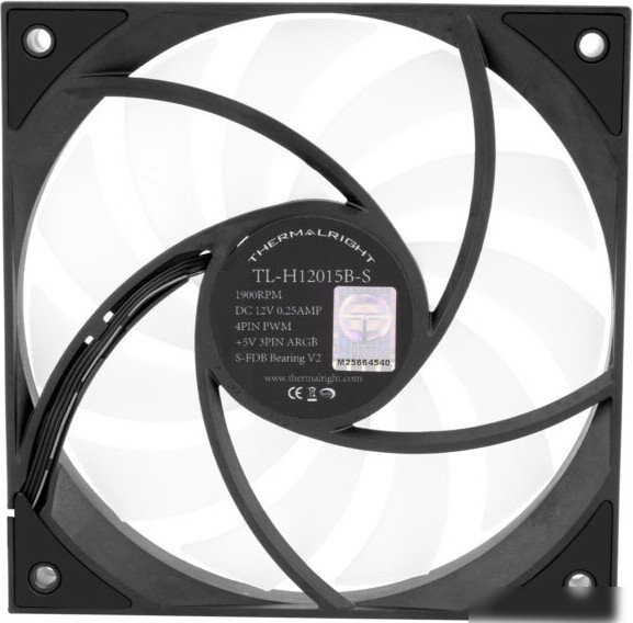 Вентилятор для корпуса Thermalright TL-H12015B-S (черный)
