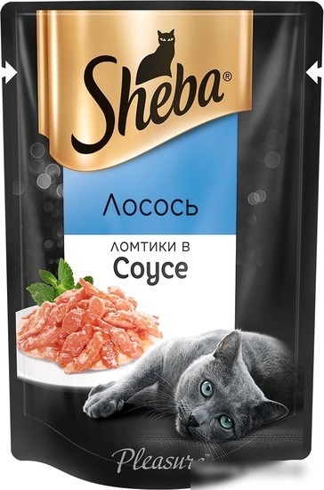 Пресервы Sheba Ломтики в соусе. Лосось 75 г Пресервы Sheba Ломтики в соусе. Лосось 75 г
