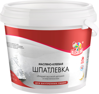 Шпатлевка Olecolor масляно-клеевая для внутренних работ 3.5 кг