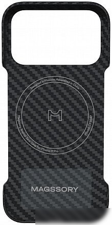 Чехол для телефона Magssory Aramid Zero Case для iPhone 17 Pro Black CFB047