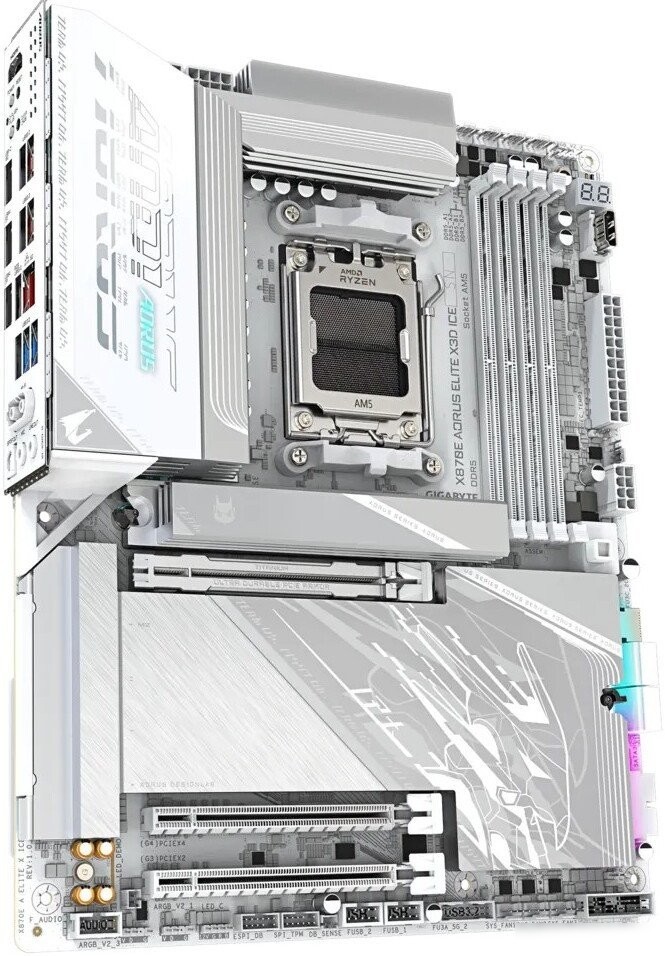 Материнская плата Gigabyte X870E Aorus Elite X3D Ice