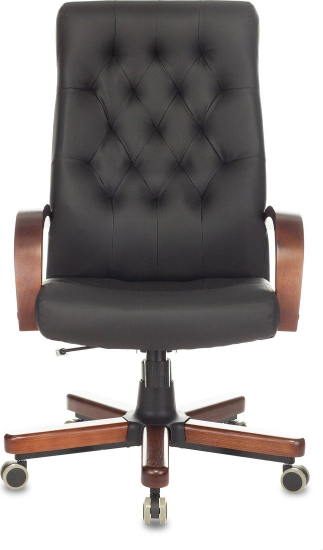 Офисное кресло Бюрократ T-9928WALNUT/ECO (черный)