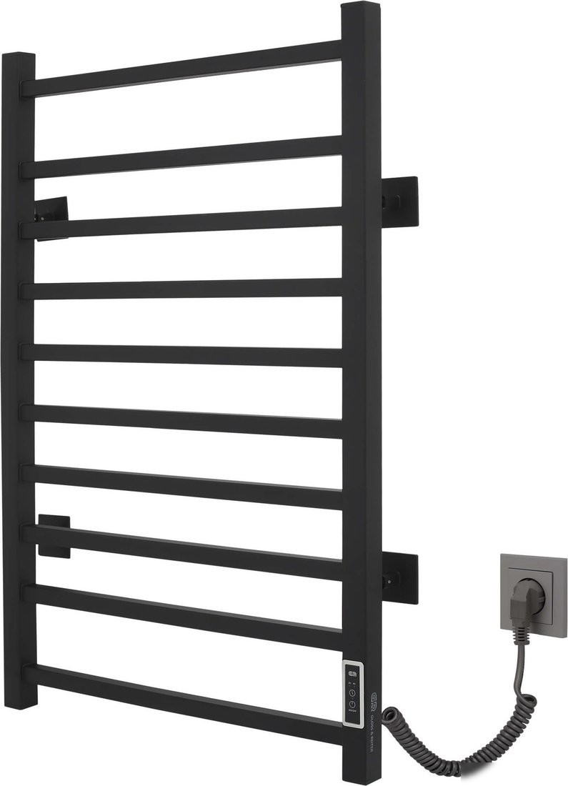 Полотенцесушитель Gloss & Reiter Pro-gress тип.Э2 Л.50x80.P10 Муар Black (П) Таймер