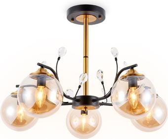 Подвесная люстра Ambrella light Traditional TR9072/5 BK/TI