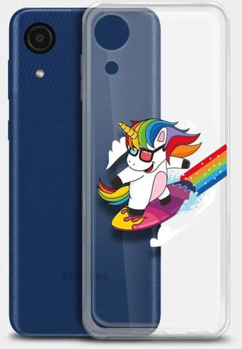Чехол для телефона BoraSCO ArtWorks для Samsung Galaxy A03 Core 51373 (прозрачный/рисунок)