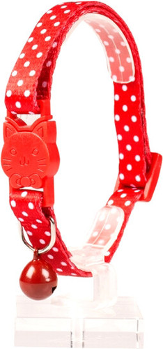 Ошейник Duvo Plus Белые точки 11166/red (красный)