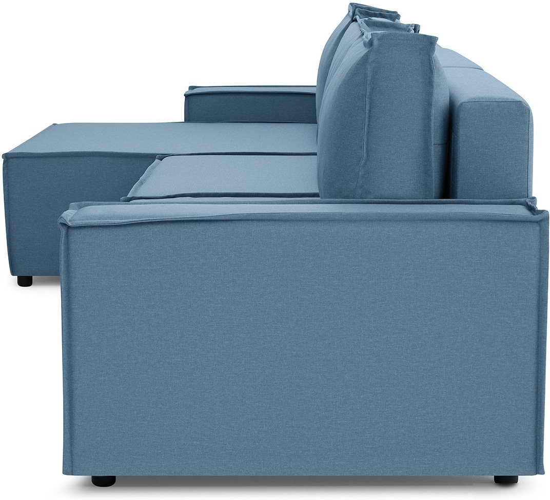 Угловой диван Mio Tesoro Дюссельдорф 293 1.5ек-1.5ек-1.5пф (1175 Savanna Plus Blue)