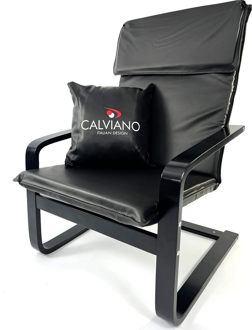 Интерьерное кресло Calviano Soft 1 (черный PU)