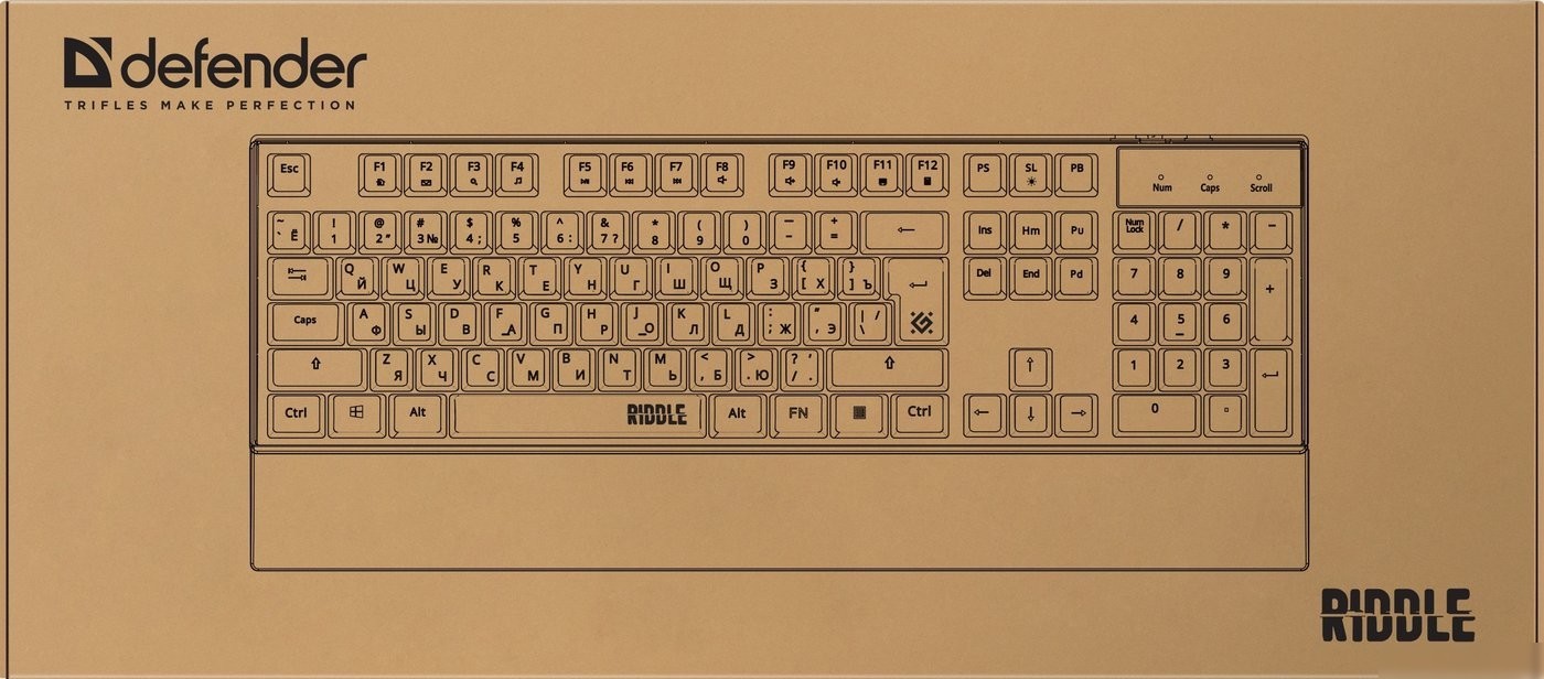 Клавиатура Defender Riddle GK-405
