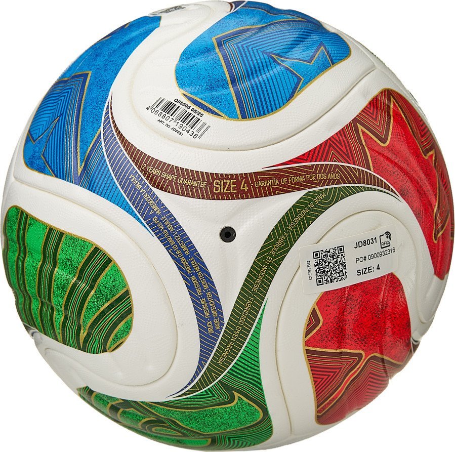 Футбольный мяч Adidas WC26 Trionda Competition JD8031 (размер 4, мультиколор)