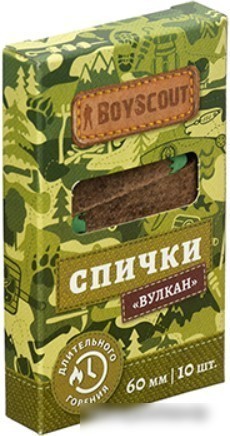 Спички BoyScout Вулкан 61034 (10 шт) Спички BoyScout Вулкан 61034 (10 шт)