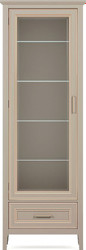 Шкаф-витрина BRW Classic REG1W1SZK (глиняный серый)