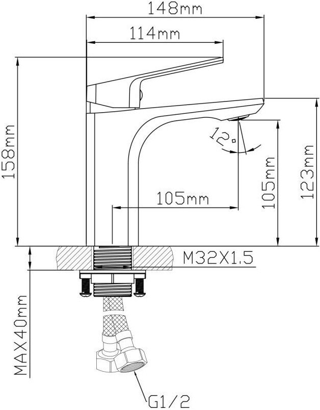 Смеситель AV Engineering AVWIN1-BL165-110