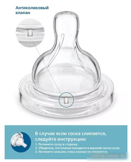 Набор бутылочек для кормления Philips Avent Anti-colic SCY103/02 (260 мл, 2 шт)