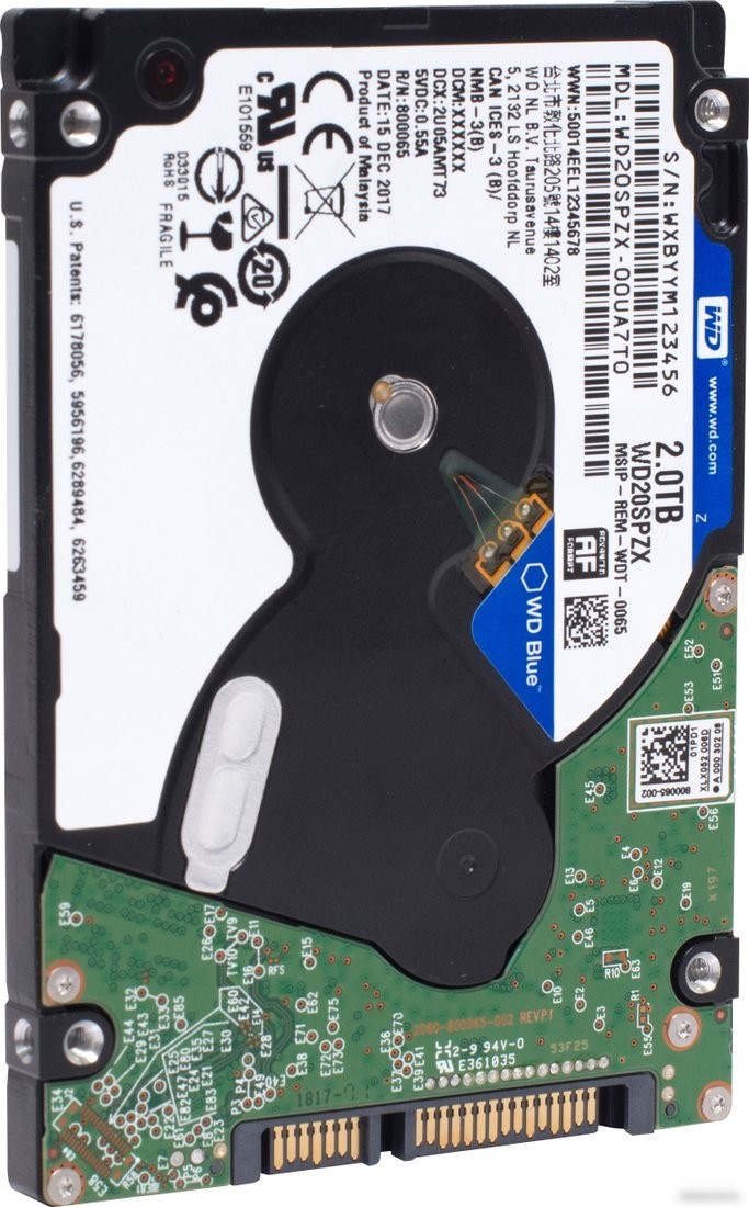 Жесткий диск WD Blue Mobile 2TB WD20SPZX