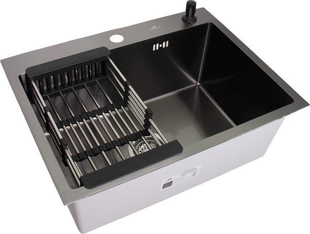 Кухонная мойка Wisent WS-36050В/GER013 (с сифоном, дозатором и коландером)