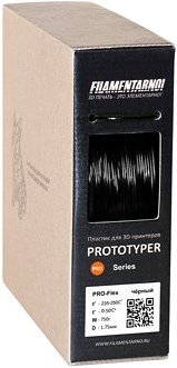 Пластик Filamentarno! Prototyper Pro-Flex 1.75 мм 750 г (черный)