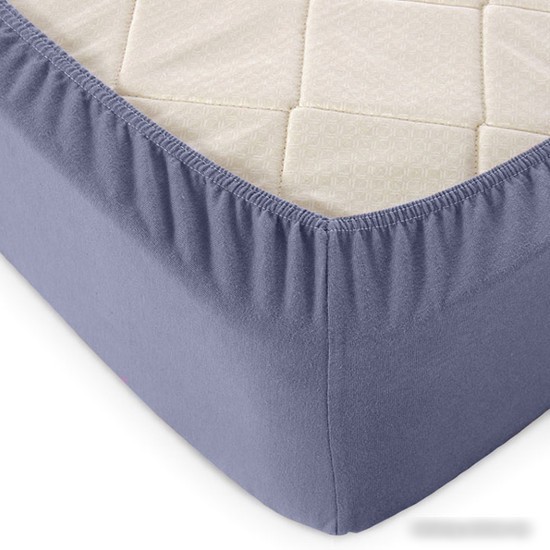 Постельное белье Alleri Трикотажная на резинке 70x200x20см (графит)