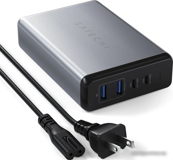 Сетевое зарядное Satechi 108W Pro Type-C PD Desktop Charger (американская вилка)