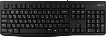 Клавиатура Logitech K120 920-002522 (черный, с гравировкой)