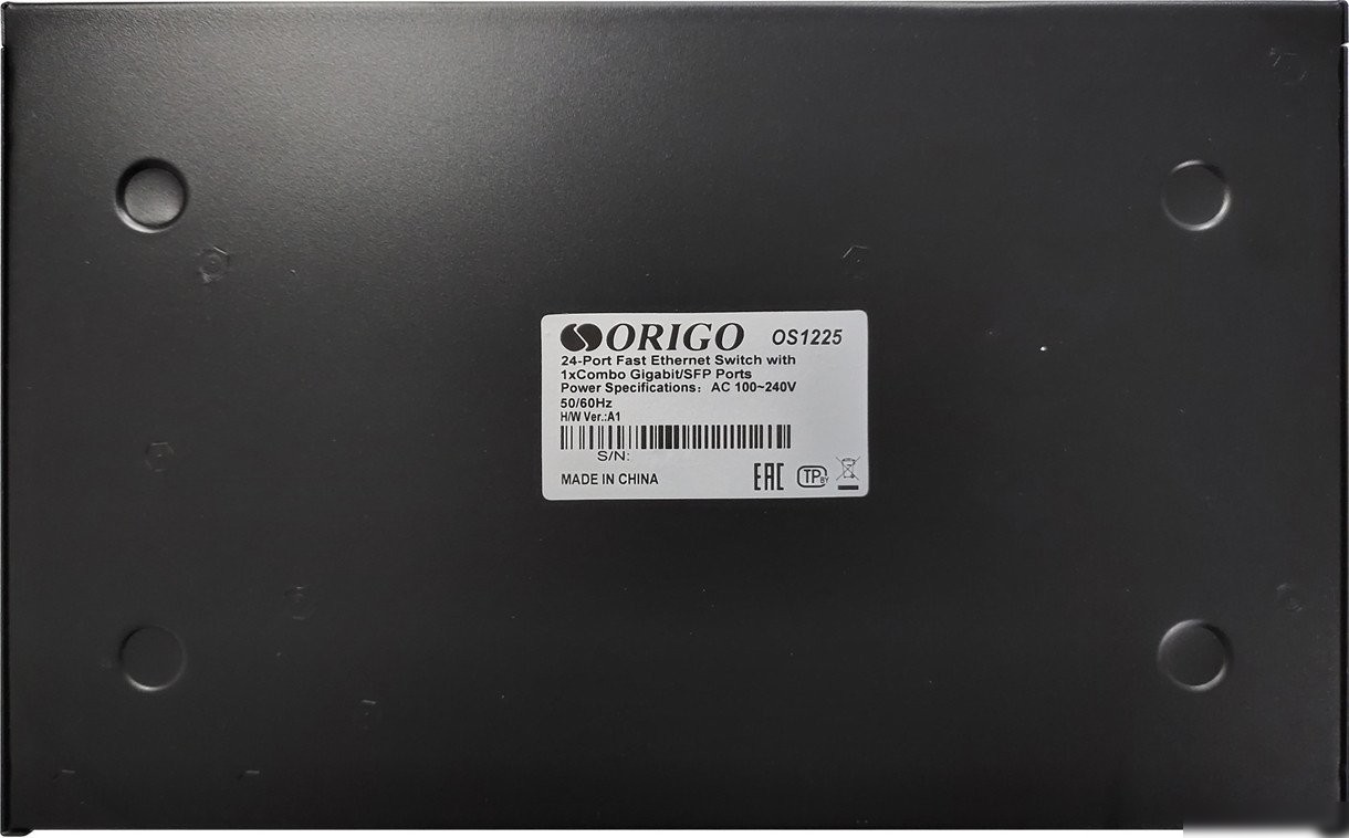 Неуправляемый коммутатор Origo OS1225/A1A