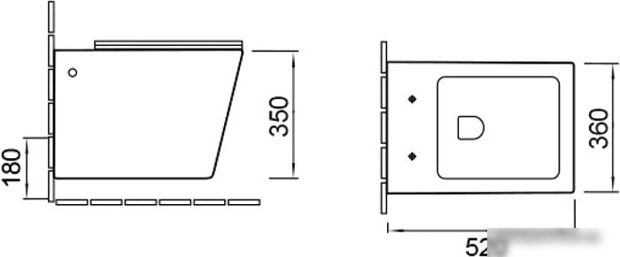 Унитаз Vincea Q-Line VT1-12 (белый)