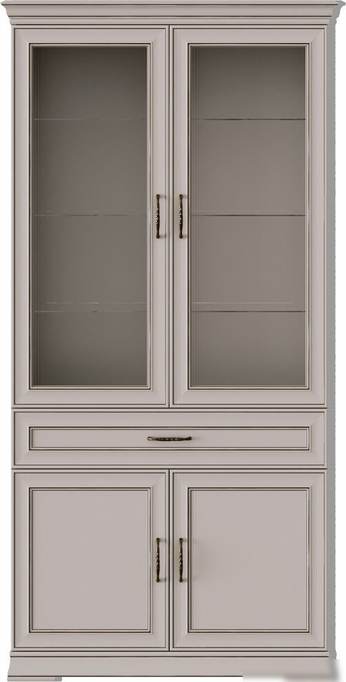 Шкаф-витрина Black Red White Florencia REG2W2D1S (персидский жемчуг)