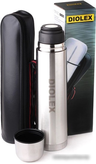 Термос Diolex DX-1000-B 1л (серебристый)