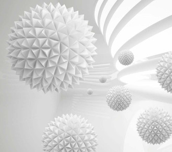 Фотообои ФабрикаФресок 3D Шары светлые 083265 (300x265)