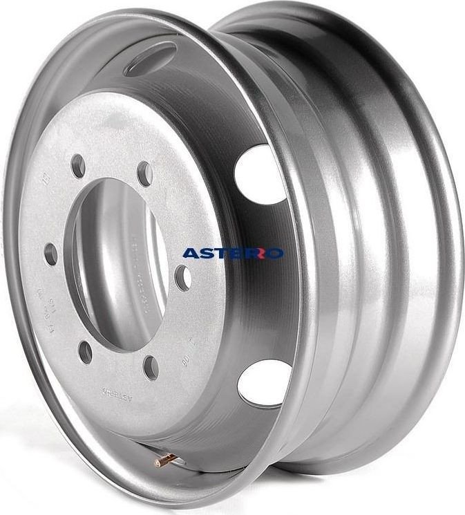Штампованные диски Asterro 1711D 17.5x6.75" 6x205мм DIA 161мм ET 122мм Silver