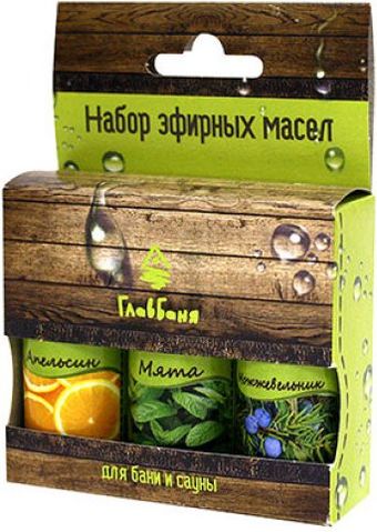 Главбаня Набор эфирных масел Б703 3x17 мл