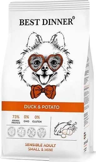 Сухой корм для собак Best Dinner Adult Sensible Mini Duck & Potato (1.5 кг)