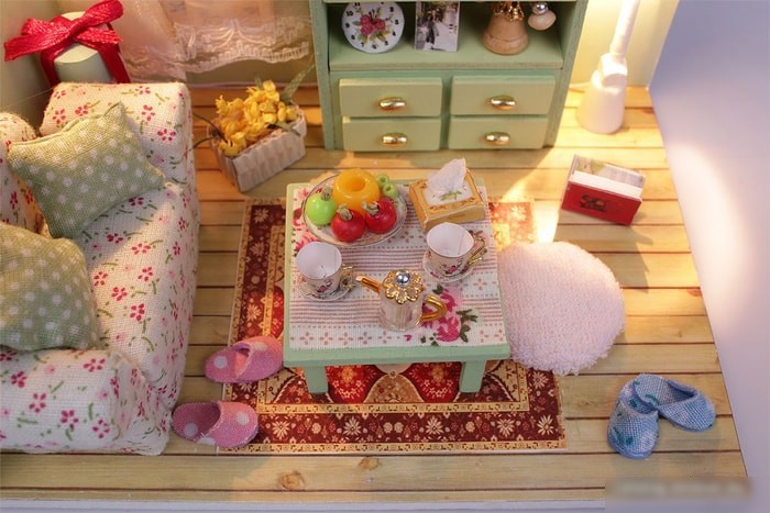 Румбокс Hobby Day DIY Mini House Чай вдвоём с фигурками (M012)