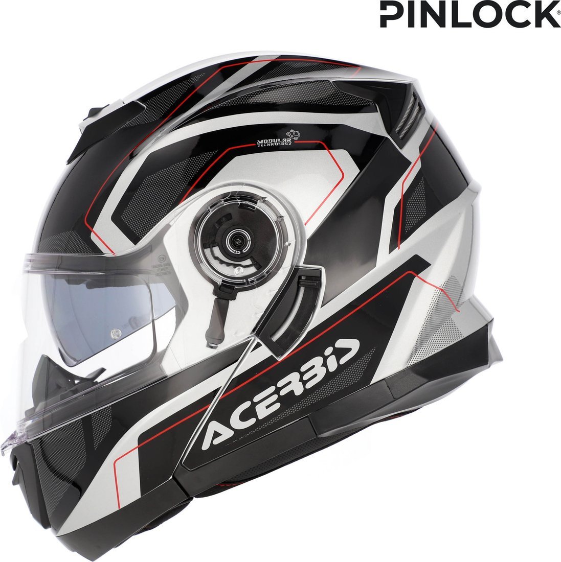 Мотошлем Acerbis Serel 22-06 0025201.314.064 (M, черный/серебристый)