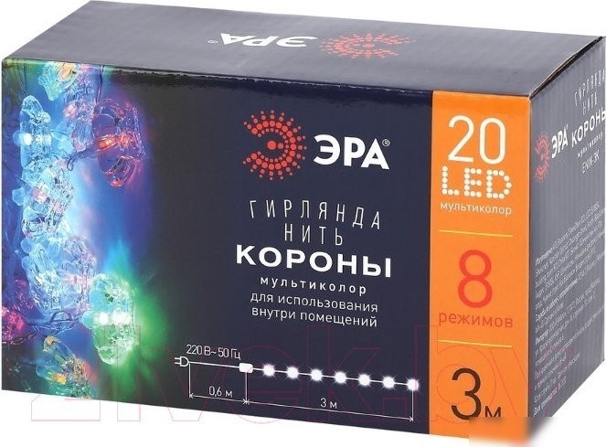 Новогодняя гирлянда ЭРА ENIN-3K Б0041898