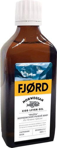БАД Fjord Норвежский рыбий жир из печени трески (100мл)