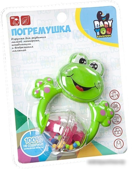 Погремушка Bondibon Baby You Лягушка ВВ1788