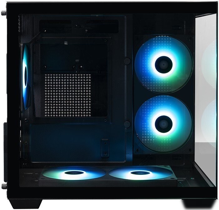Корпус XASTRA QW400M 5ARGB-FC-C6-AC QW400M-2FA24A-1FC12A-C6-AC (черный)