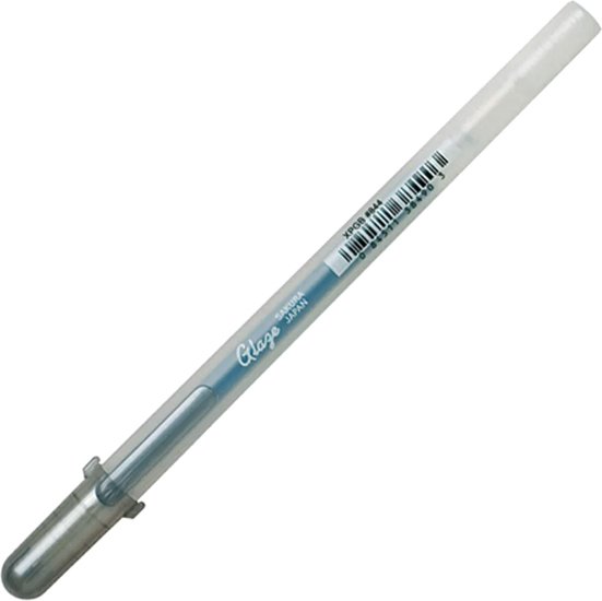 Ручка гелевая Sakura Pen Gelly Roll Glaze XPGB844 (серебристый)