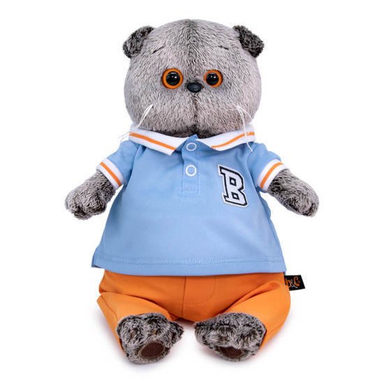 Классическая игрушка BUDI BASA Collection Басик в голубом поло Ks22-210 (22 см)