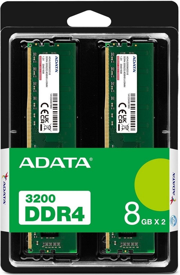 Оперативная память ADATA Premier 2x8ГБ DDR4 3200 МГц AD4U32008G22-DTGN